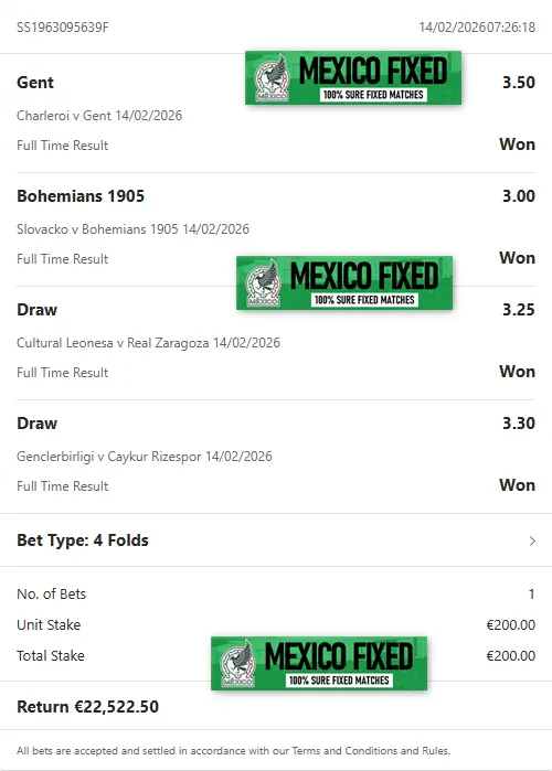 COMBO FIXED MATCHES BET COMBO FIXED MATCHES BET