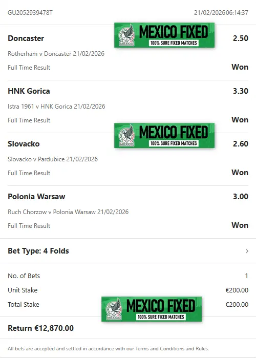 COMBO FIXED MATCHES BET COMBO FIXED MATCHES BET